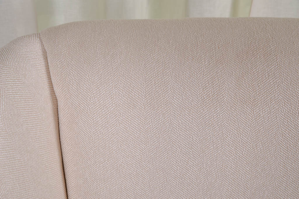 Herringbone Upholstered Wingback Armchair