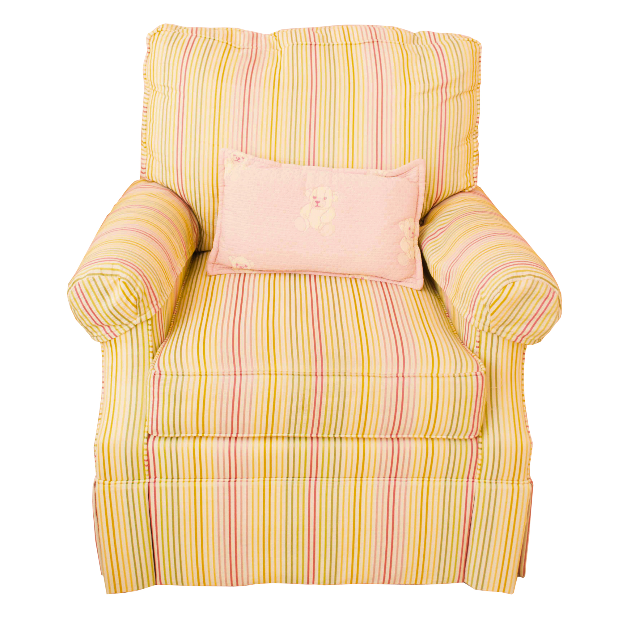 C.R. Laine Striped Club Chair