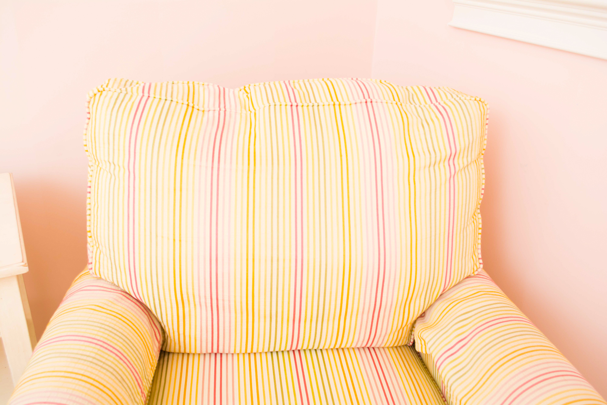 C.R. Laine Striped Club Chair