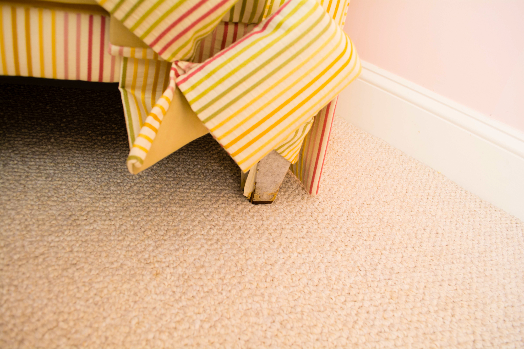 C.R. Laine Striped Club Chair