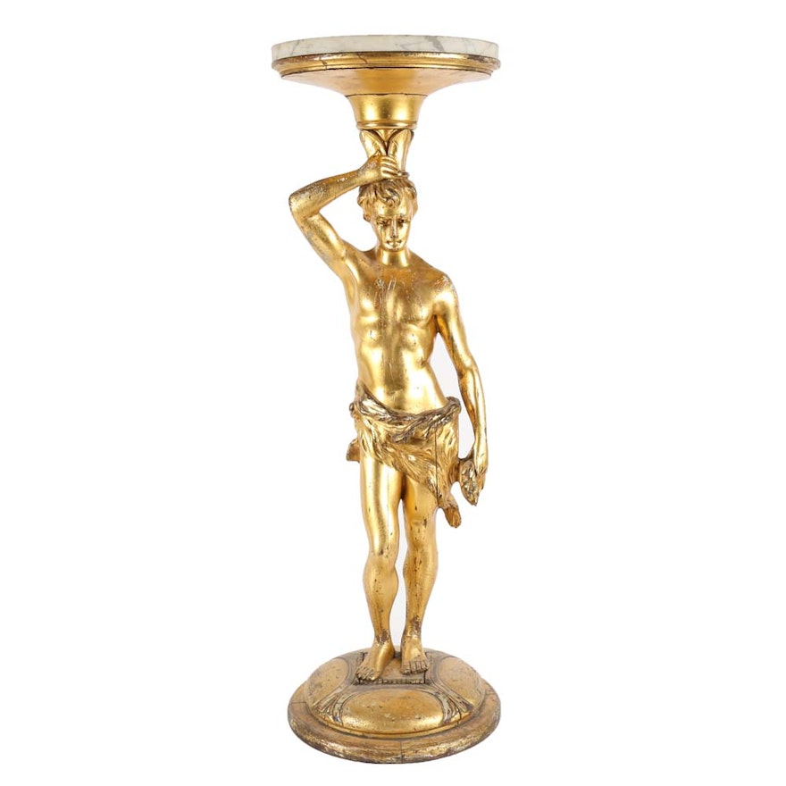 Vintage Classical Figural Pedestal