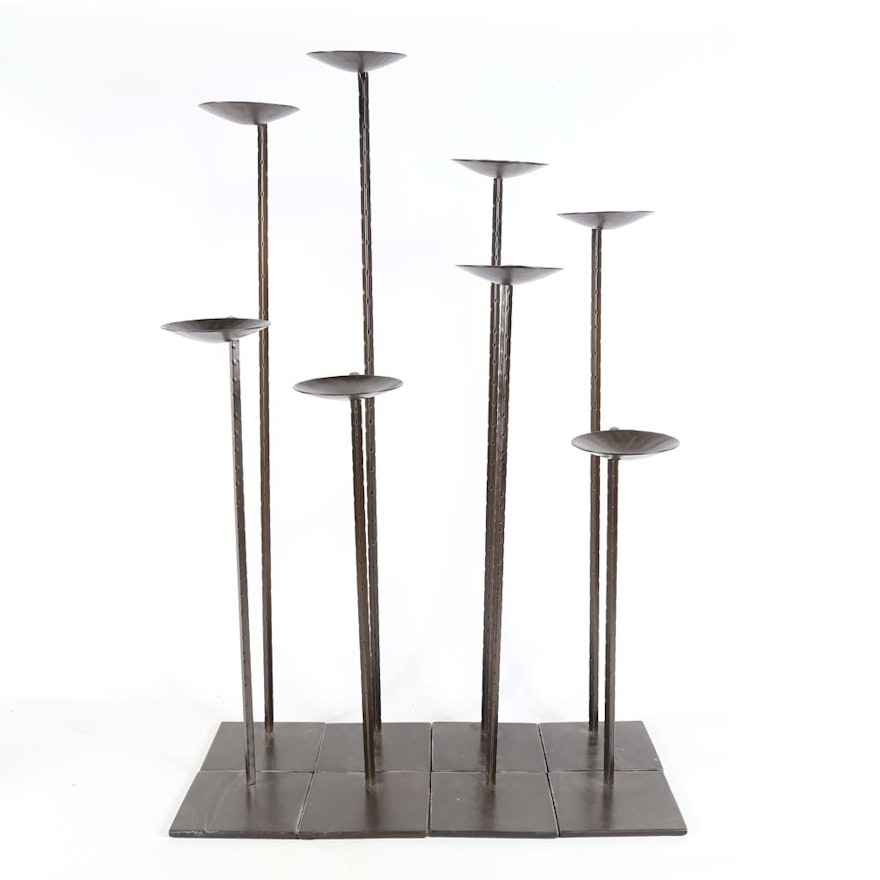 Set of Modern Cantilevered Candle Stands