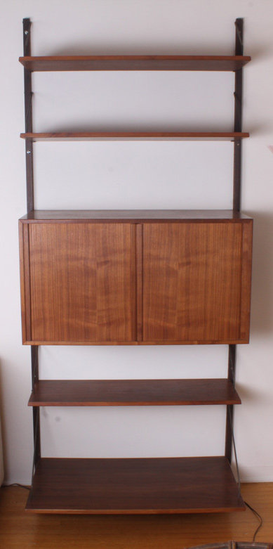 Danish Modern Teak Wood Wall Shelf