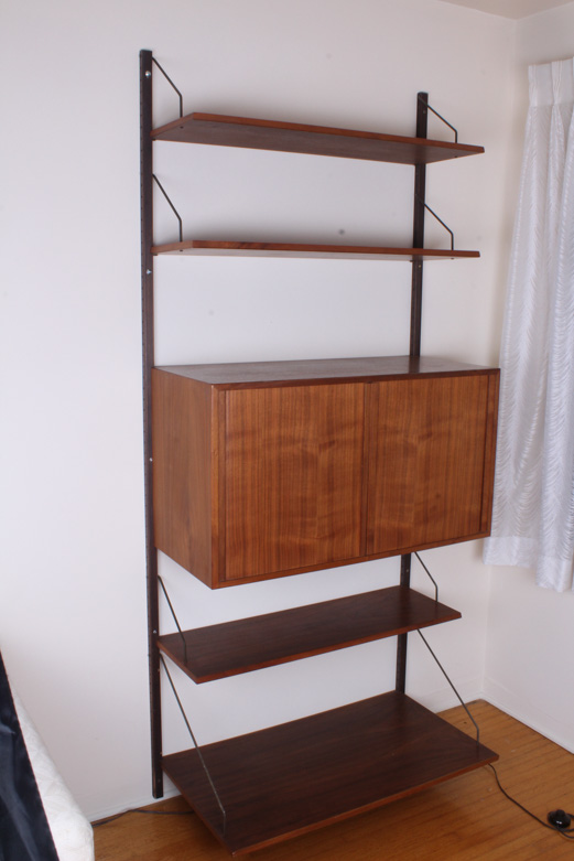 Danish Modern Teak Wood Wall Shelf