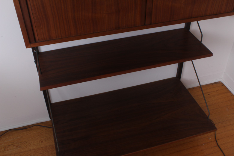 Danish Modern Teak Wood Wall Shelf