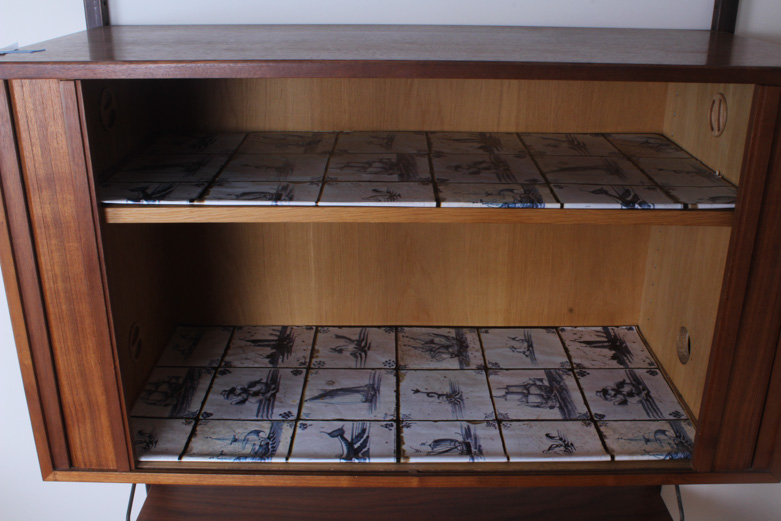 Danish Modern Teak Wood Wall Shelf