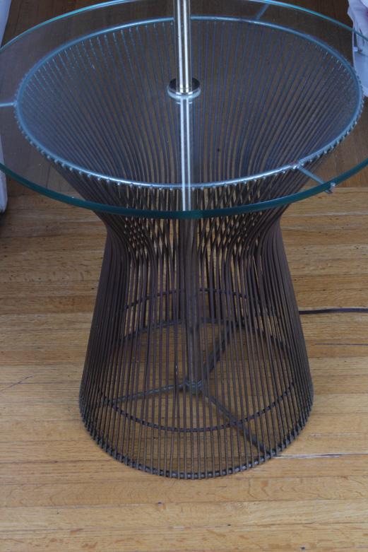 Vintage Floor Lamp with Tray Table