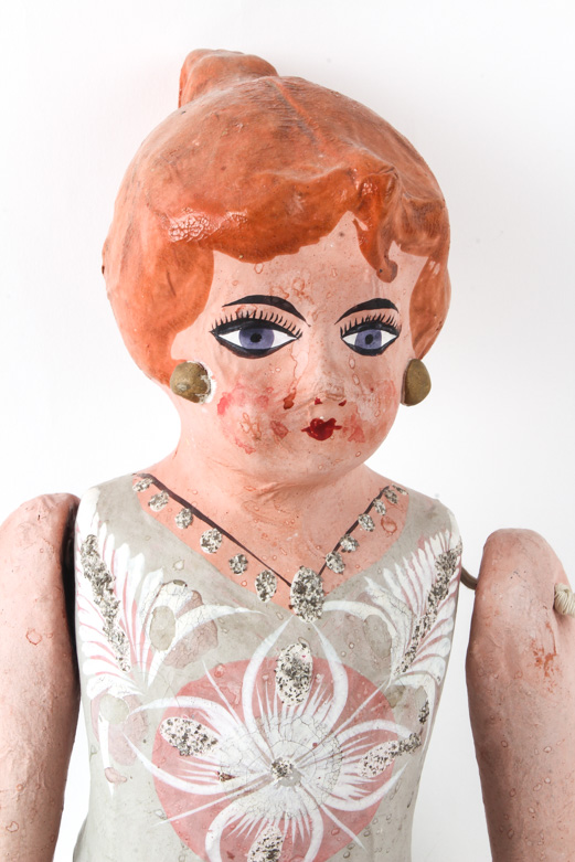 "Marina" Paper Mache Ballerina Puppet Doll