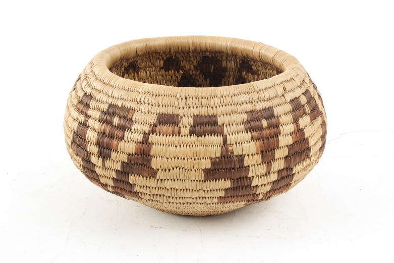 Collection of Hand Coiled Native American Style Baskets