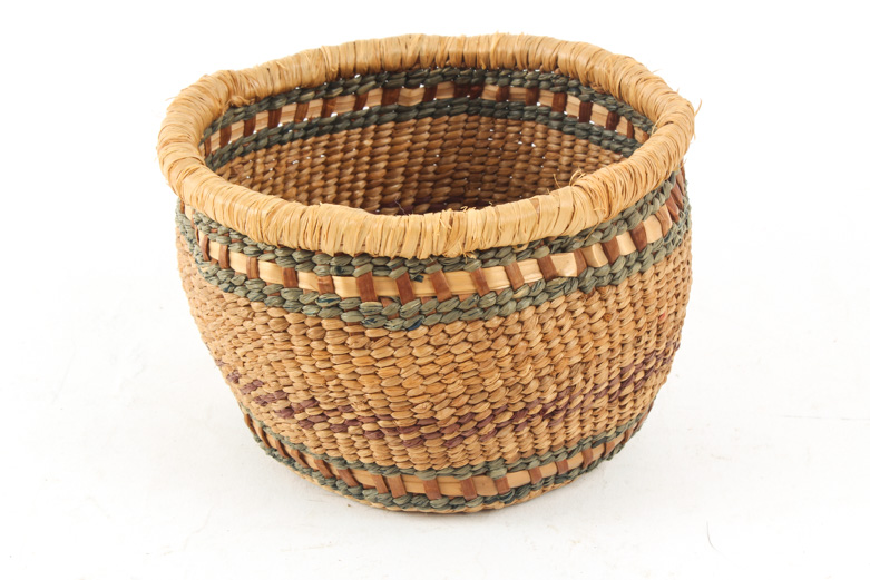 Collection of Hand Coiled Native American Style Baskets
