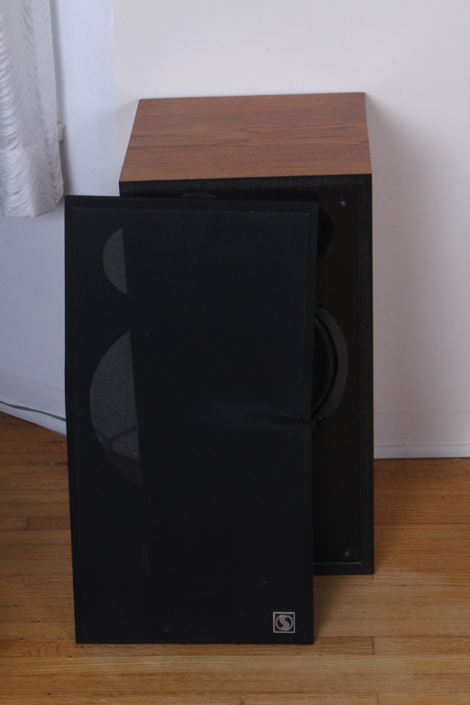 Pair of Wood Case Floor Speakers