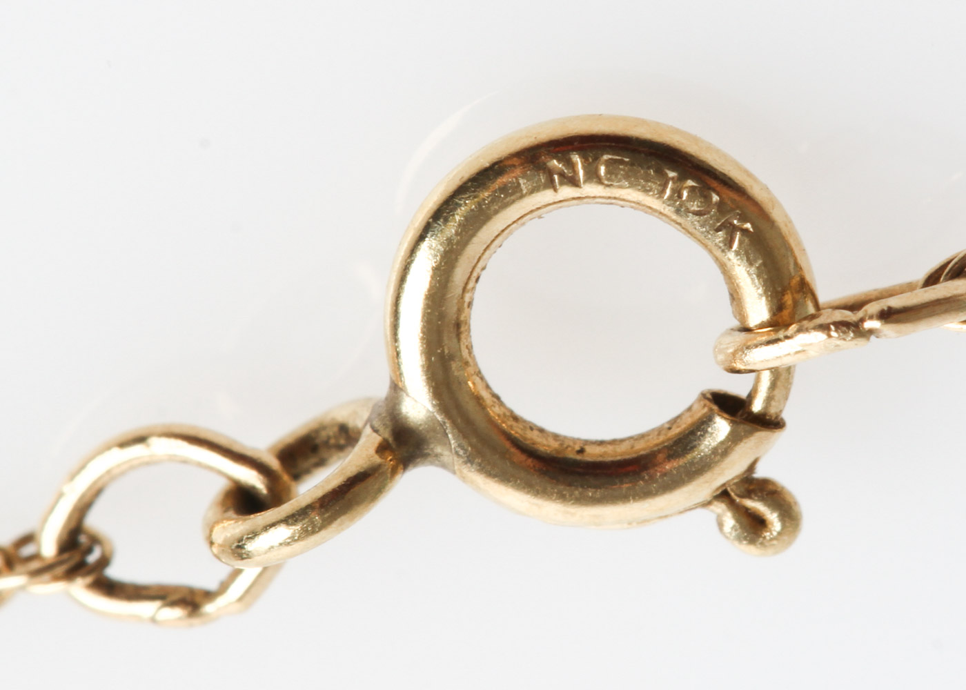 10K Yellow Gold and Faceted Turquoise Pendant Necklace