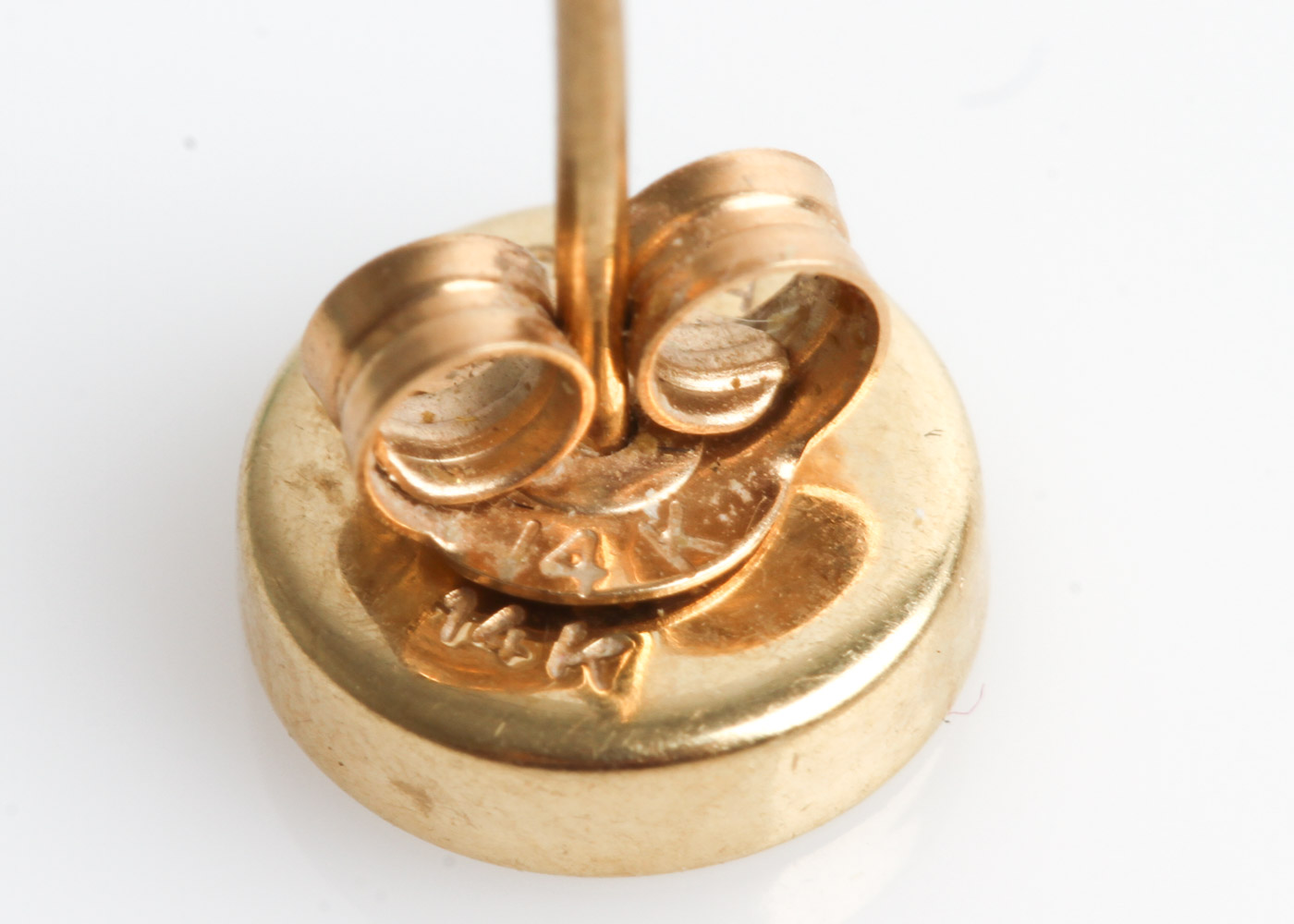 Ciani 14K Yellow Gold and Onyx Disc Stud Earrings