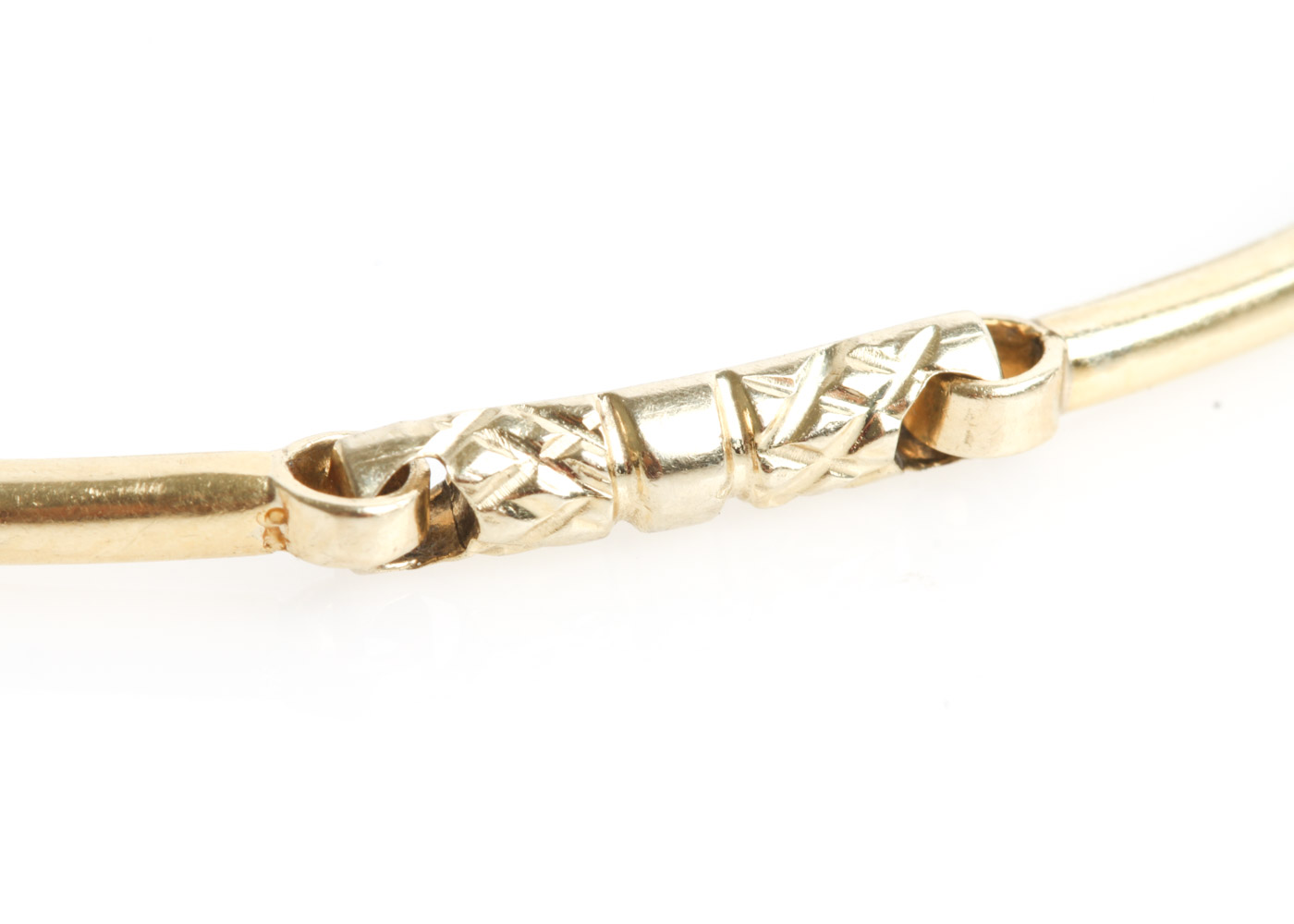 18K Yellow Gold Curved Link Bracelet