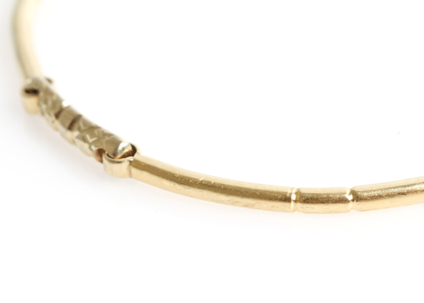 18K Yellow Gold Curved Link Bracelet