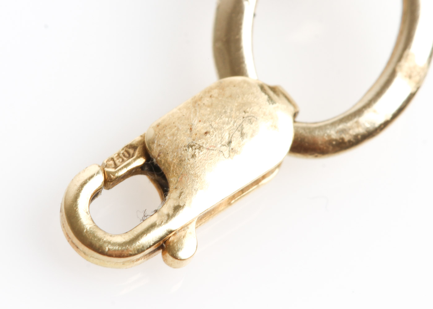 18K Yellow Gold Curved Link Bracelet