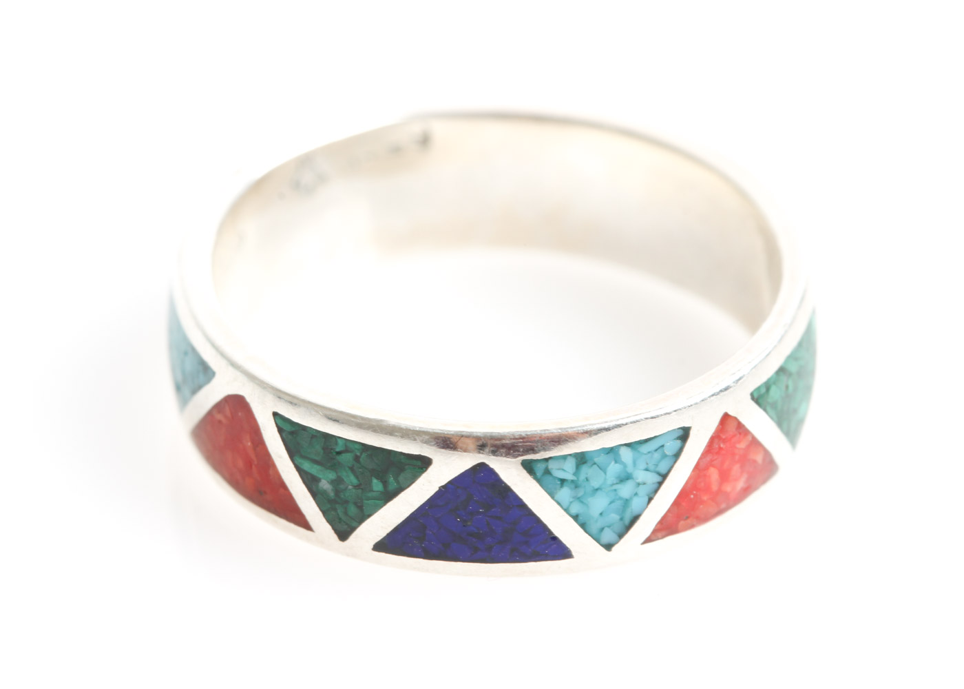 Southwest Inspired Sterling Silver and Inlaid Stone Rings