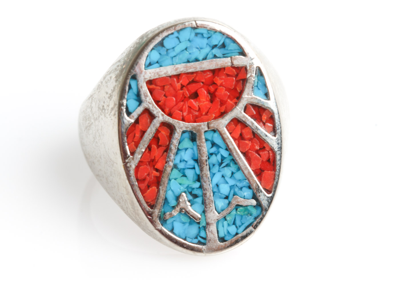 Southwest Inspired Sterling Silver and Inlaid Stone Rings