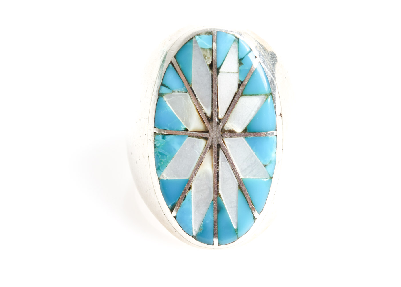 Southwest Inspired Sterling Silver and Inlaid Stone Rings