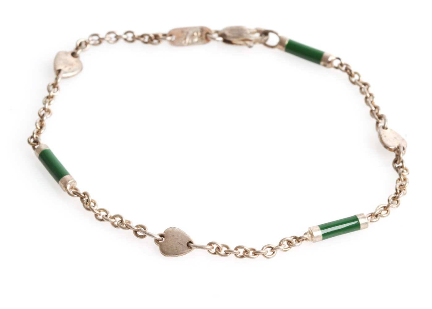 Sterling Silver, Dyed Mother of Pearl, and Enamel Jewelry