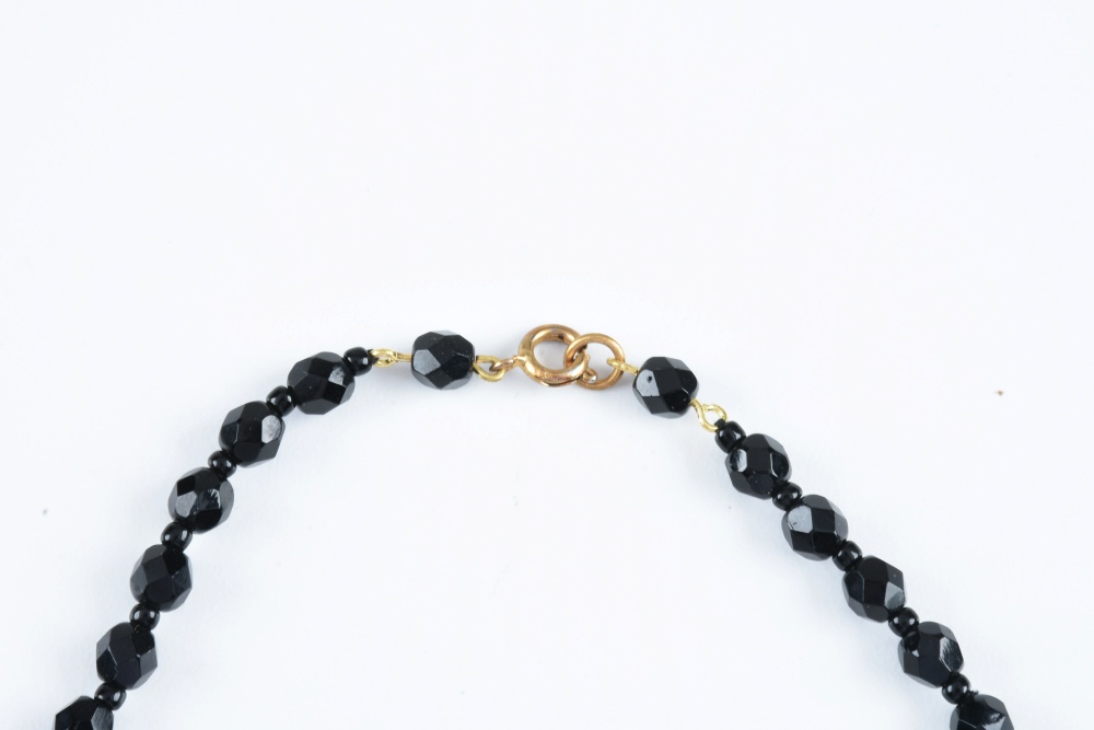 Seven Vintage Beaded Necklaces and Belt Buckle