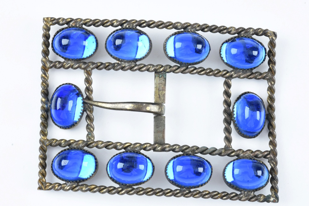 Seven Vintage Beaded Necklaces and Belt Buckle