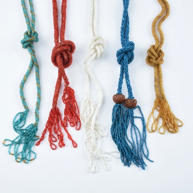 Six Vintage Beaded Necklaces
