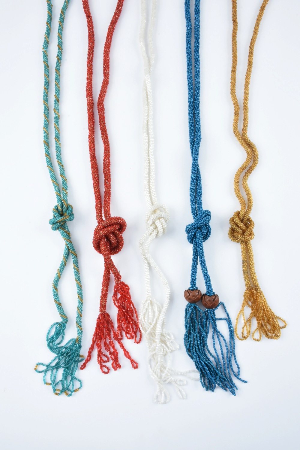 Six Vintage Beaded Necklaces