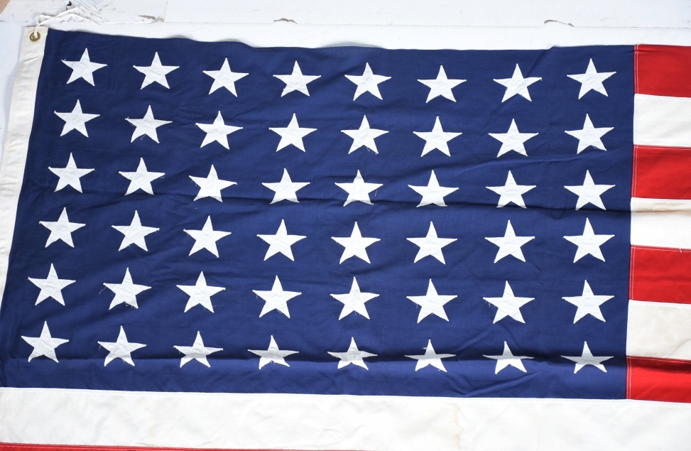 Large Vintage 48 Star American Flag