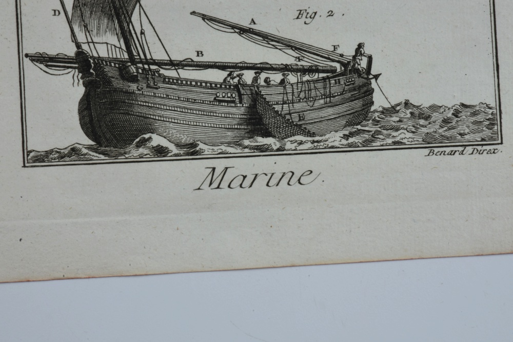 Collection of Two Etchings with Marine Landscape Scenes