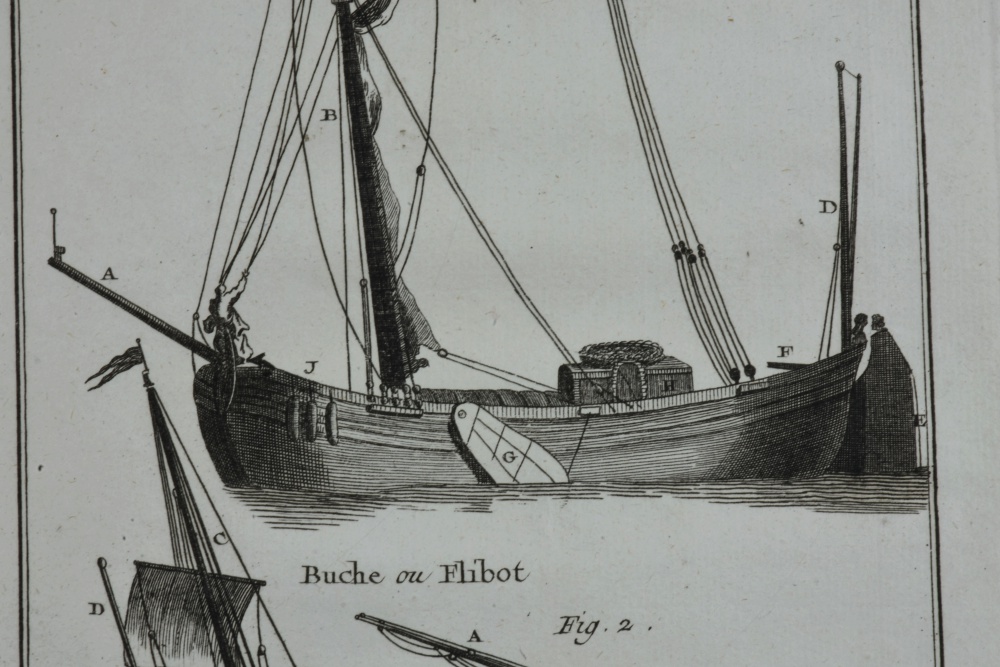 Collection of Two Etchings with Marine Landscape Scenes