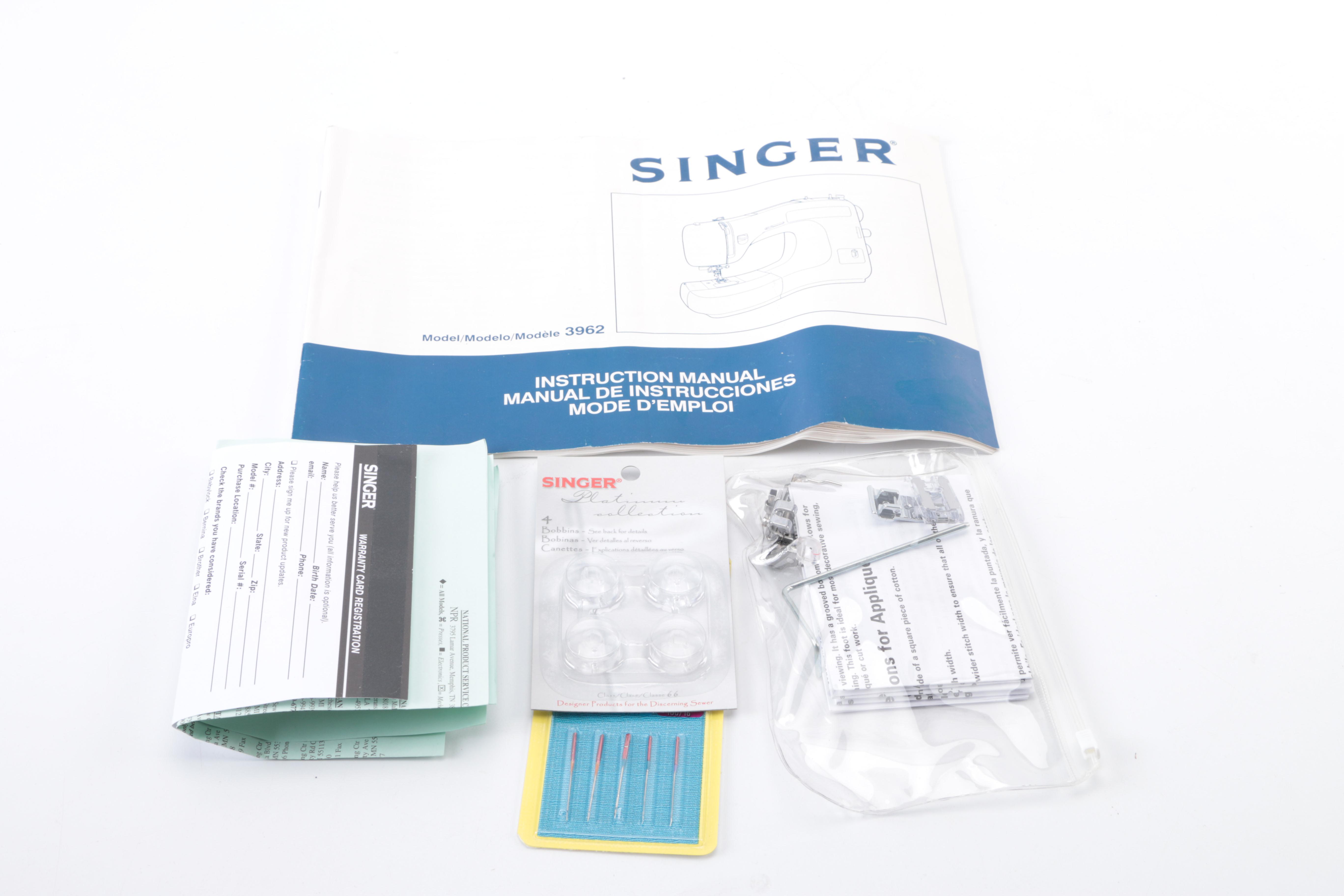 Singer 3962 Sewing Machine with Case