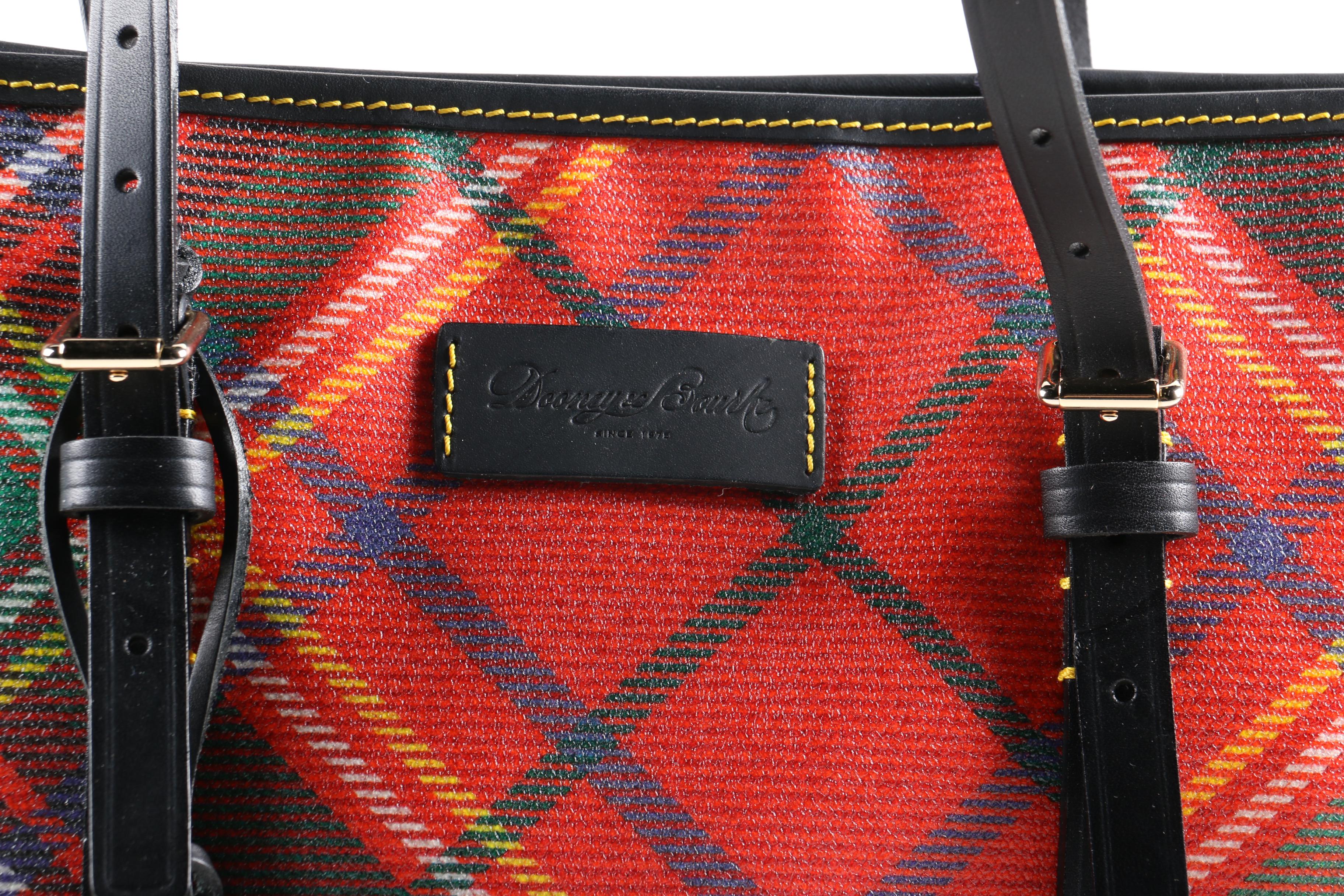 Dooney & Bourke Red Tartan Plaid Tote and Wristlet