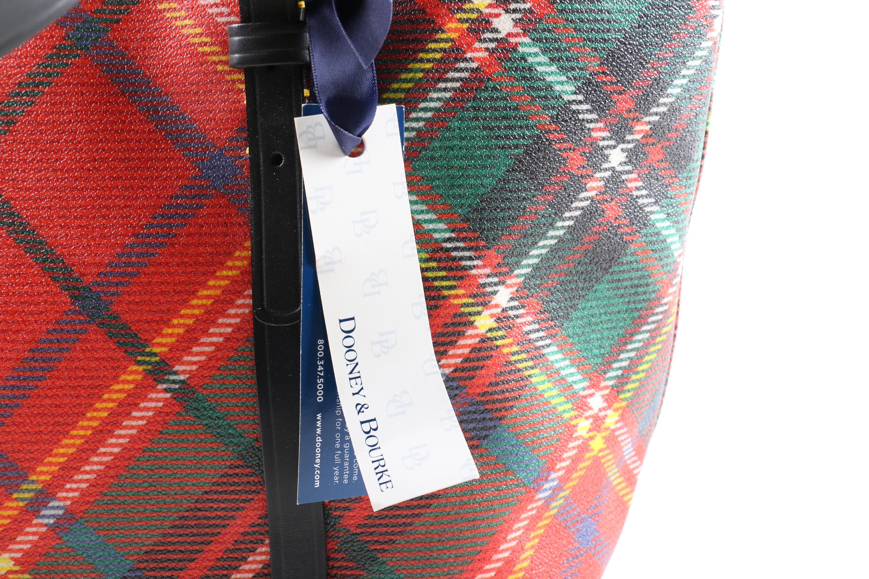 Dooney & Bourke Red Tartan Plaid Tote and Wristlet