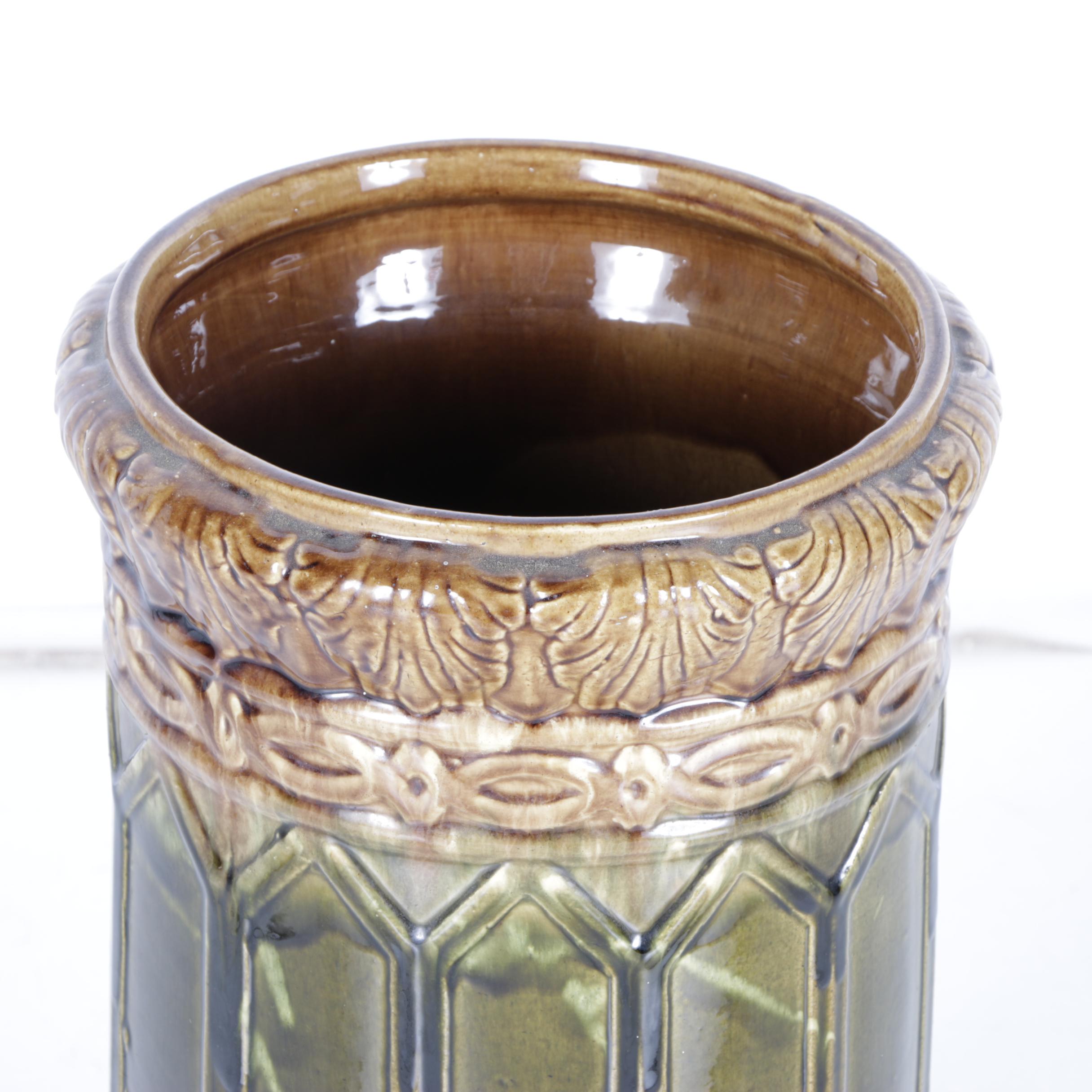 Arts and Crafts Ceramic Umbrella Stand