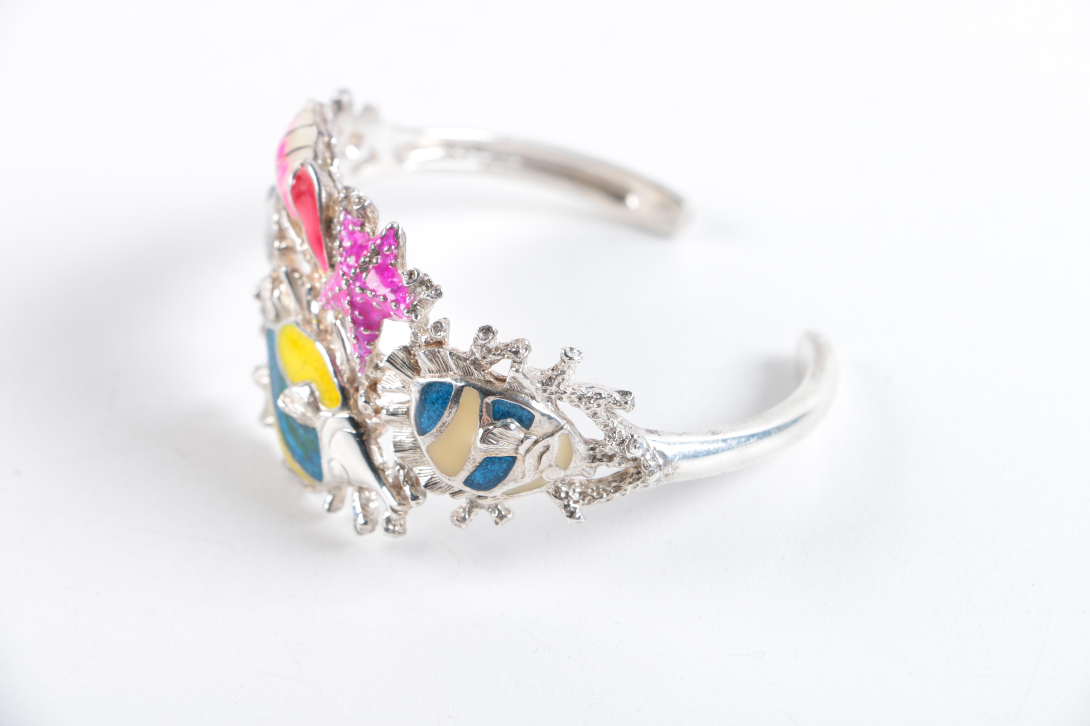 Sterling Silver Kabana Cuff Bracelet