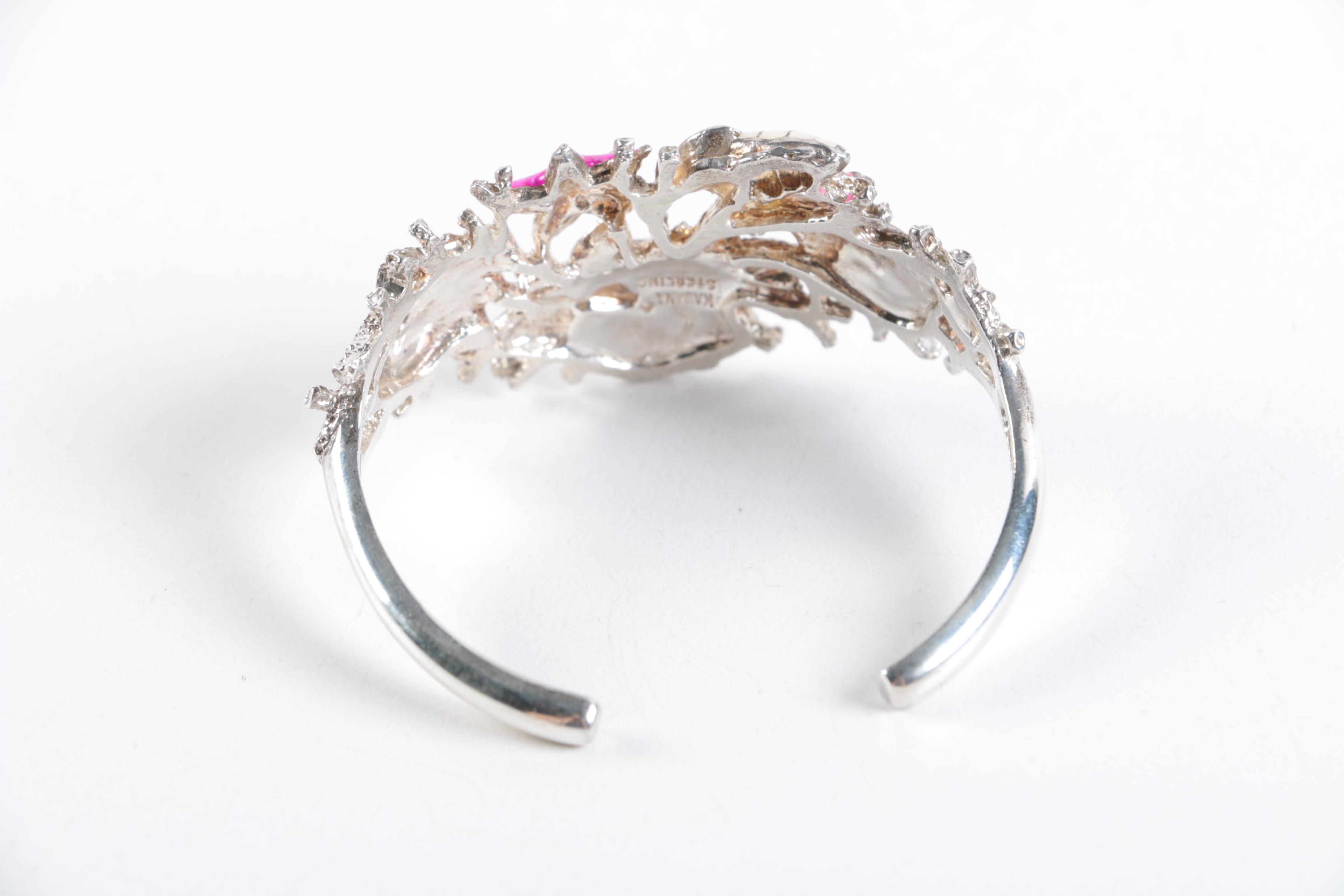 Sterling Silver Kabana Cuff Bracelet