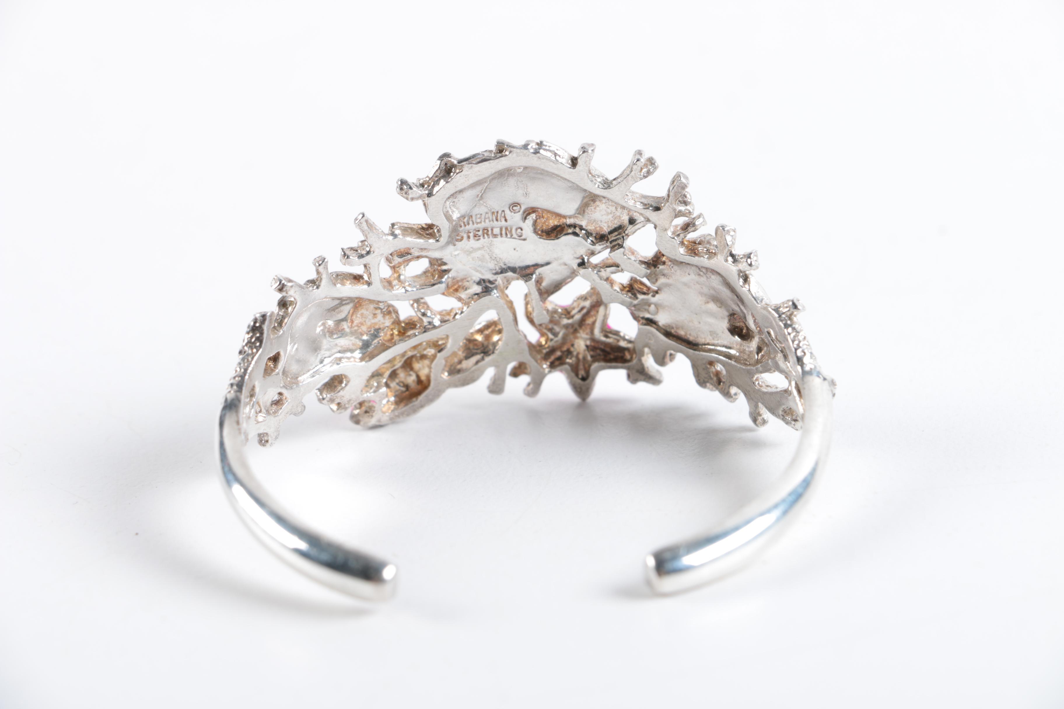 Sterling Silver Kabana Cuff Bracelet