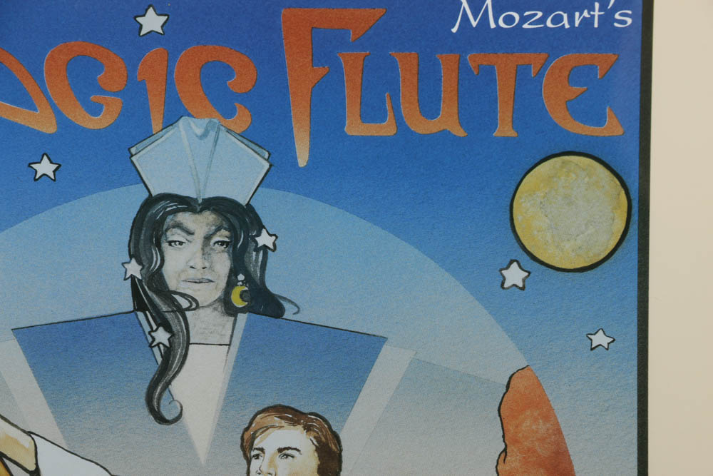 Offset Lithographs of Art Nouveau Style Opera Posters "The Magic Flute" and "La Traviata"