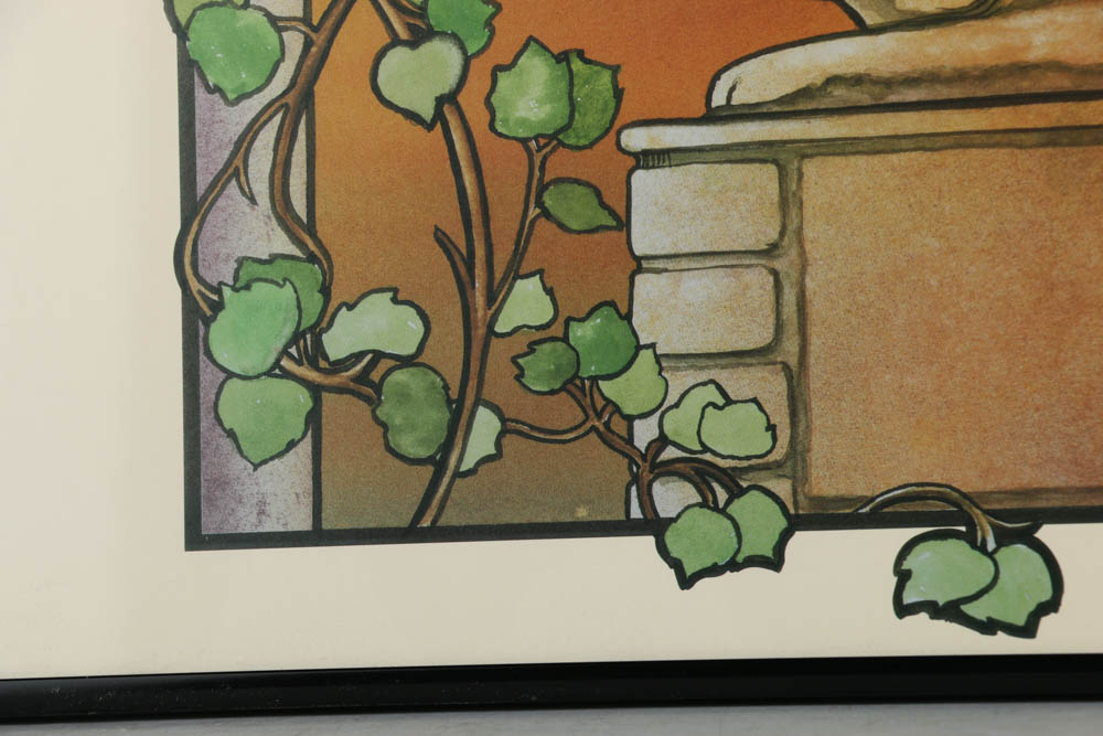 Offset Lithographs of Art Nouveau Style Opera Posters "The Magic Flute" and "La Traviata"