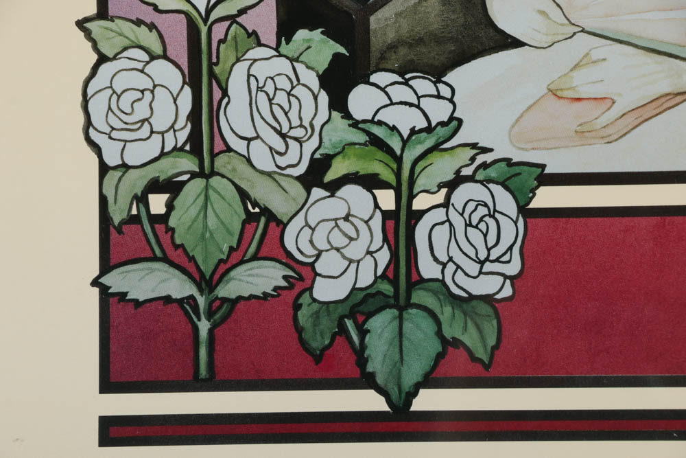 Offset Lithographs of Art Nouveau Style Opera Posters "The Magic Flute" and "La Traviata"