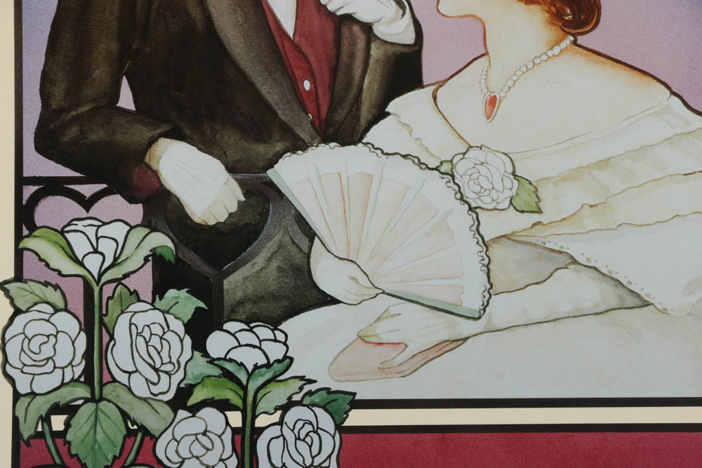 Offset Lithographs of Art Nouveau Style Opera Posters "The Magic Flute" and "La Traviata"