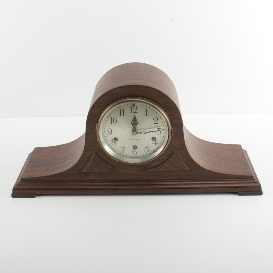 Seth Thomas Tambour Wood Mantel Clock