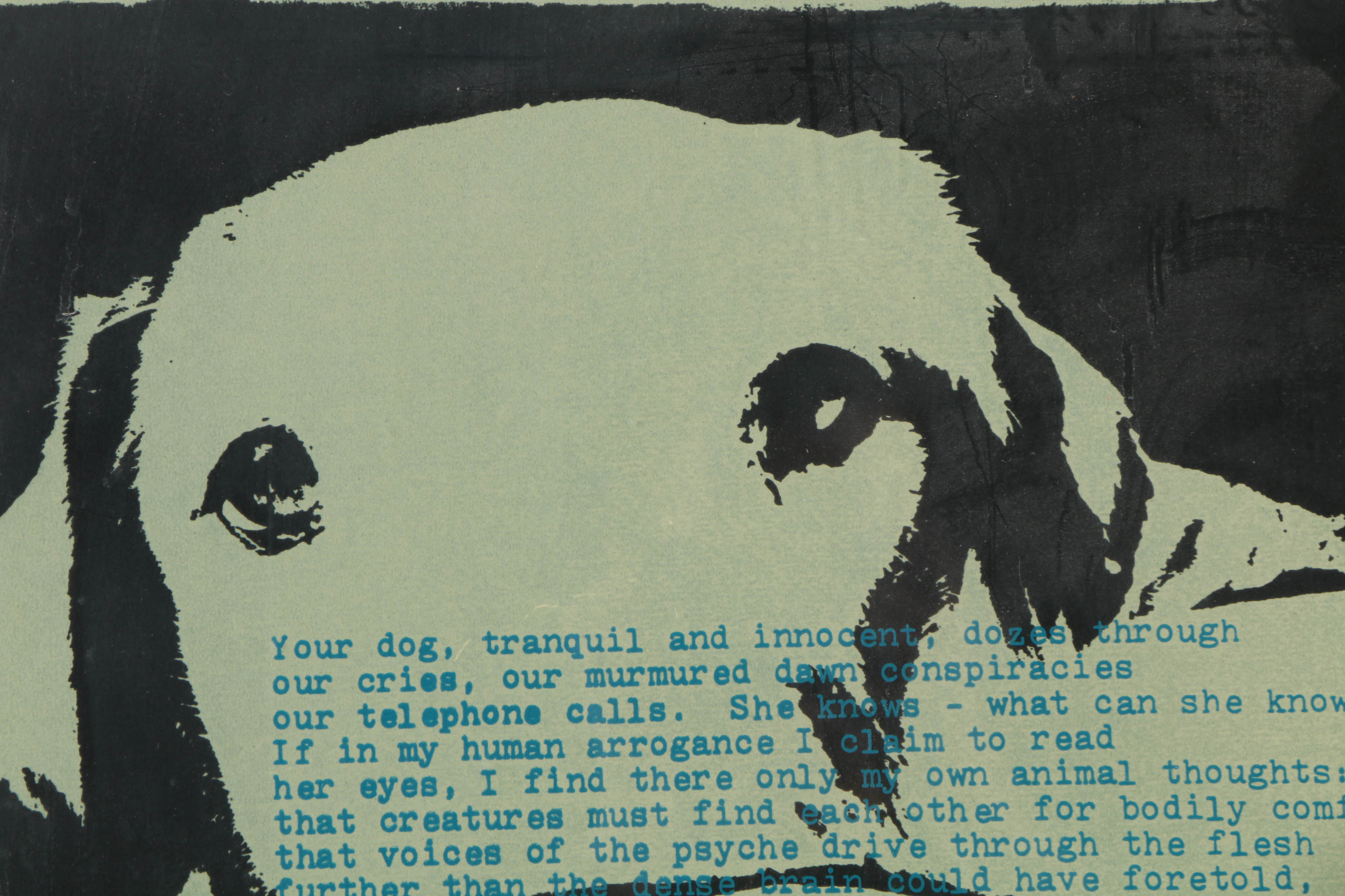 Martha Tabor Limited Edition Serigraph on Paper of Adrienne Rich's "Poem Number X"