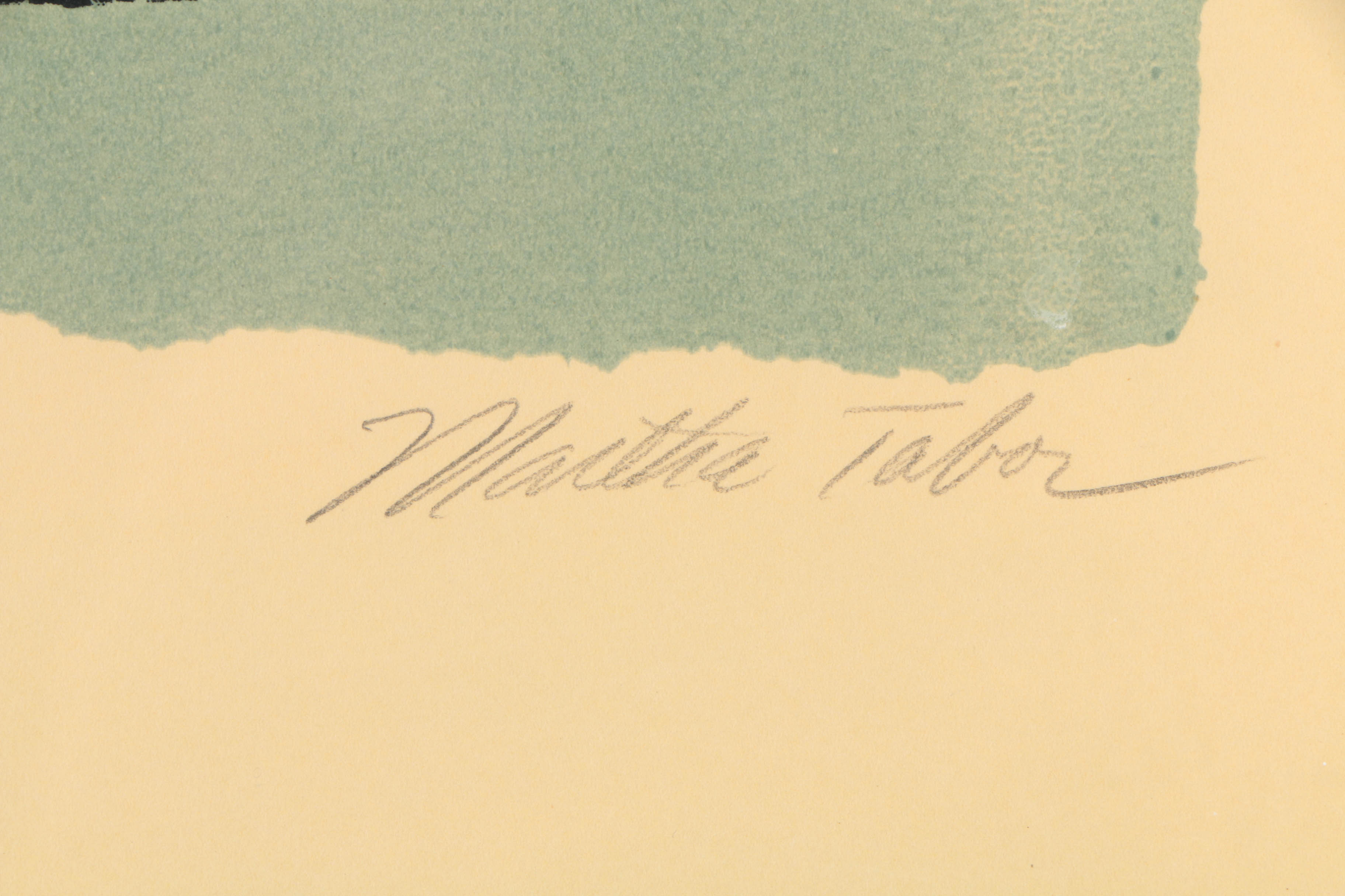 Martha Tabor Limited Edition Serigraph on Paper of Adrienne Rich's "Poem Number X"