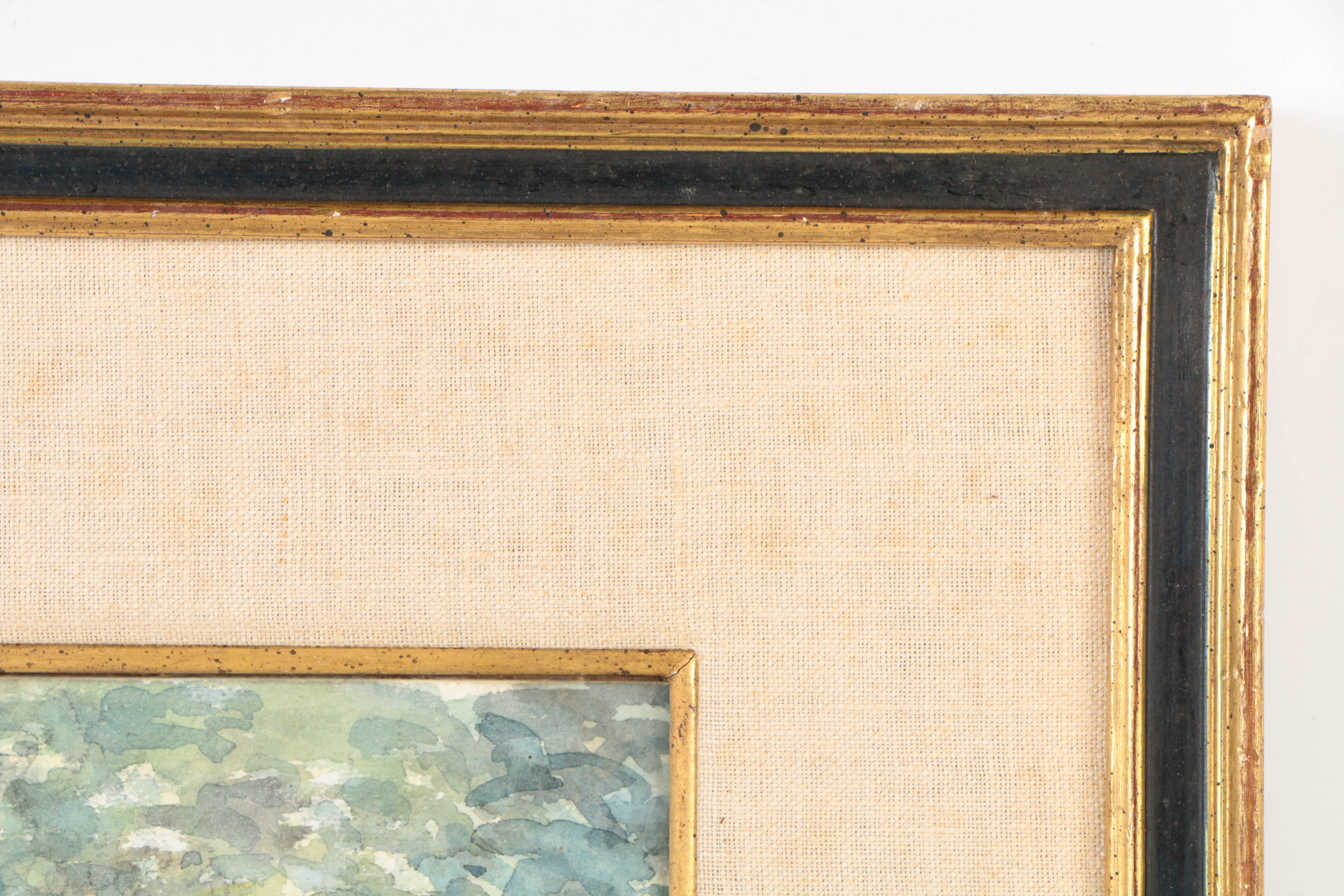 C.E. Kelly Watercolor and Pencil Illustration on Paper "Along the Avonbeg, Co. Wicklow"