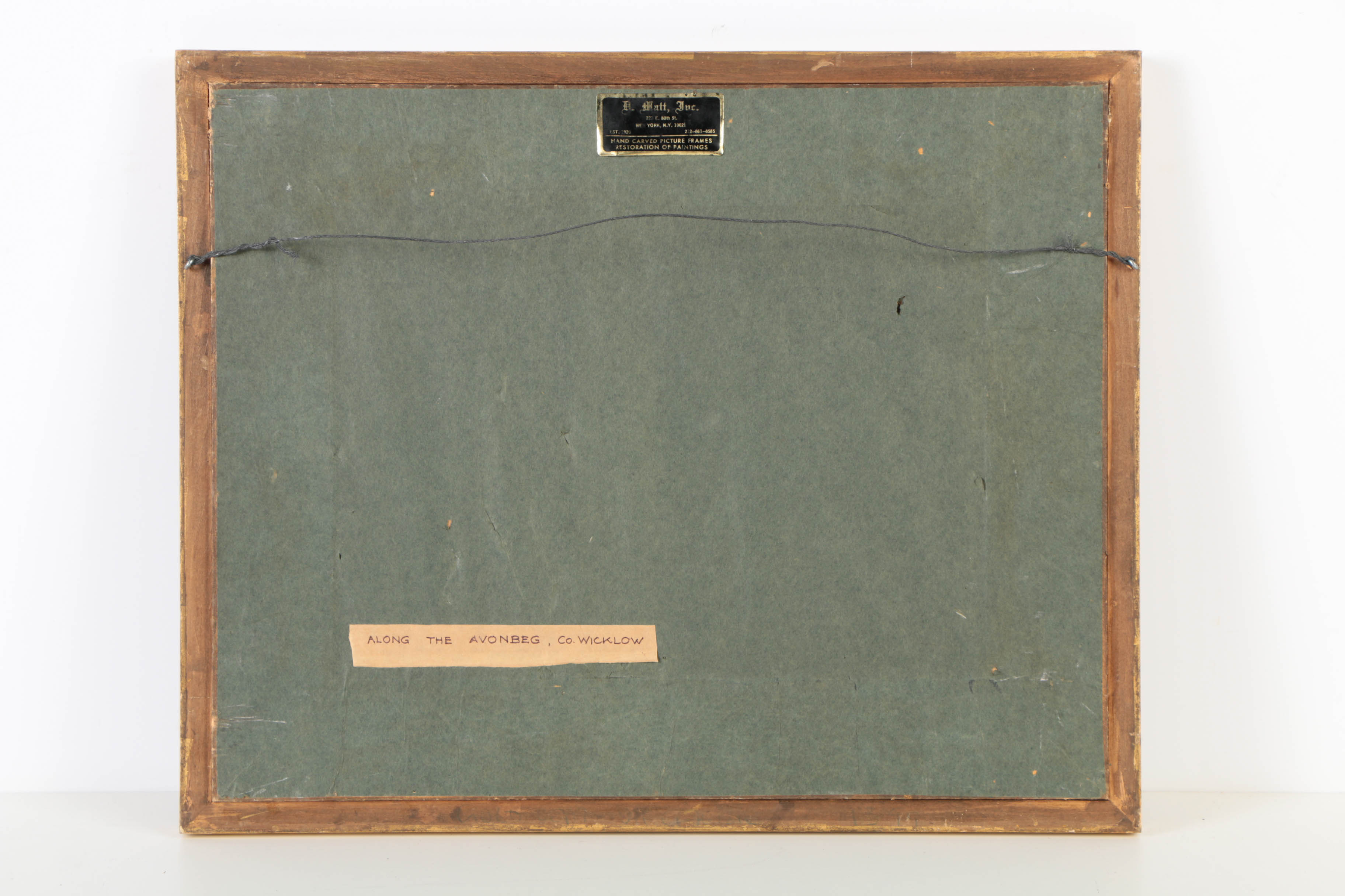 C.E. Kelly Watercolor and Pencil Illustration on Paper "Along the Avonbeg, Co. Wicklow"