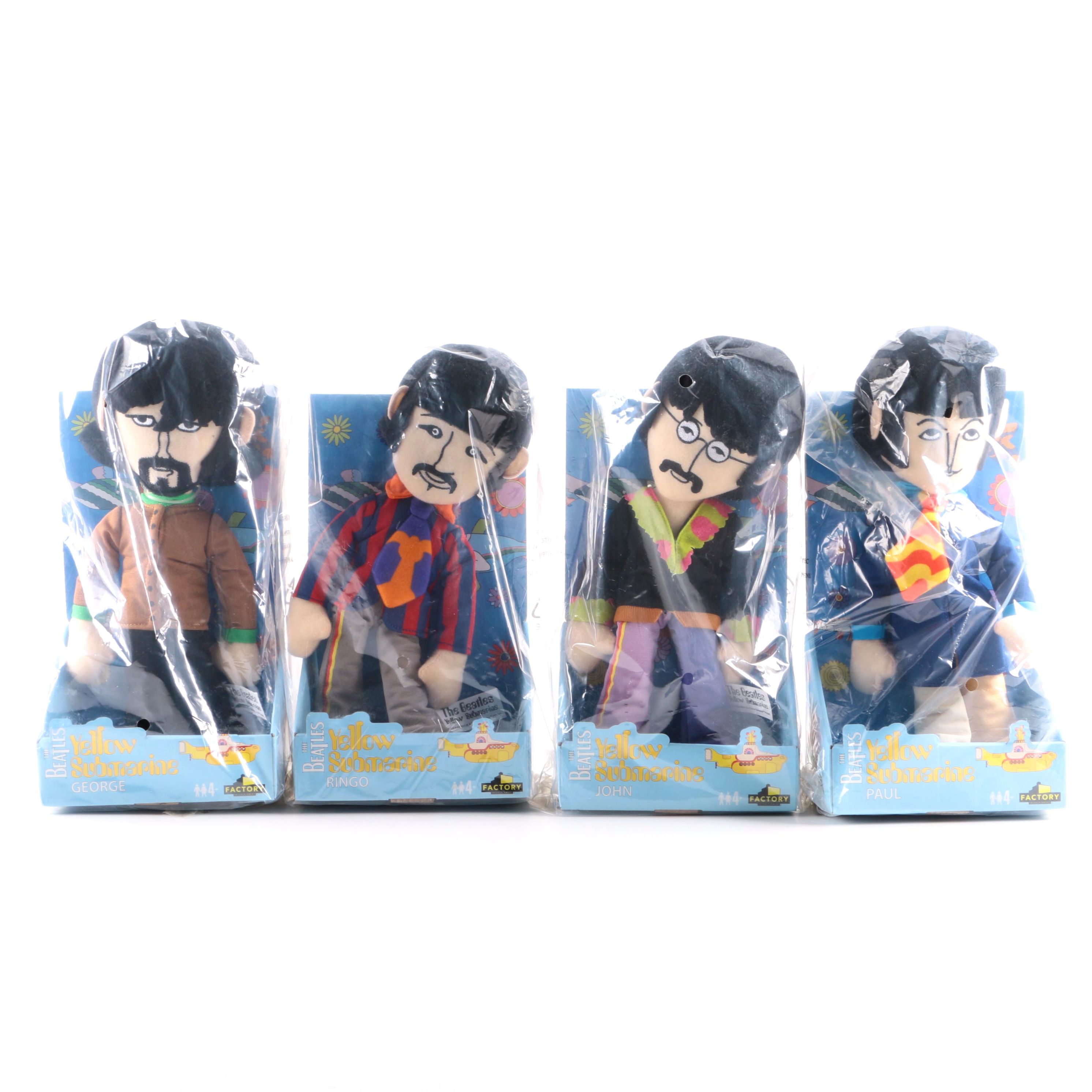 Beatles Yellow Submarine Plush Doll Set