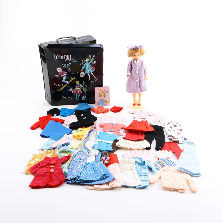 Tammy Carrying Case and Clothing with Doll