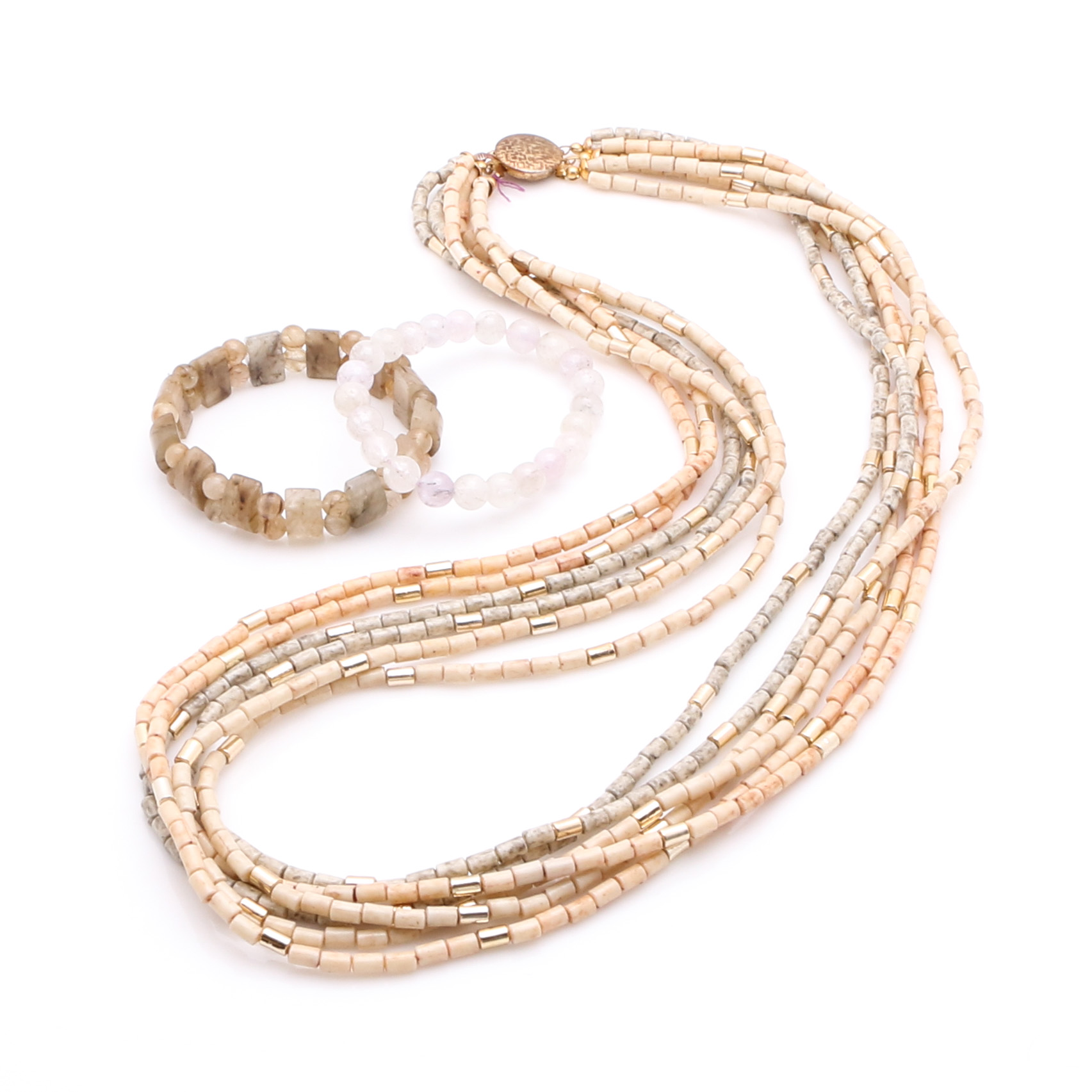 Earth Tone Necklace and Bracelets